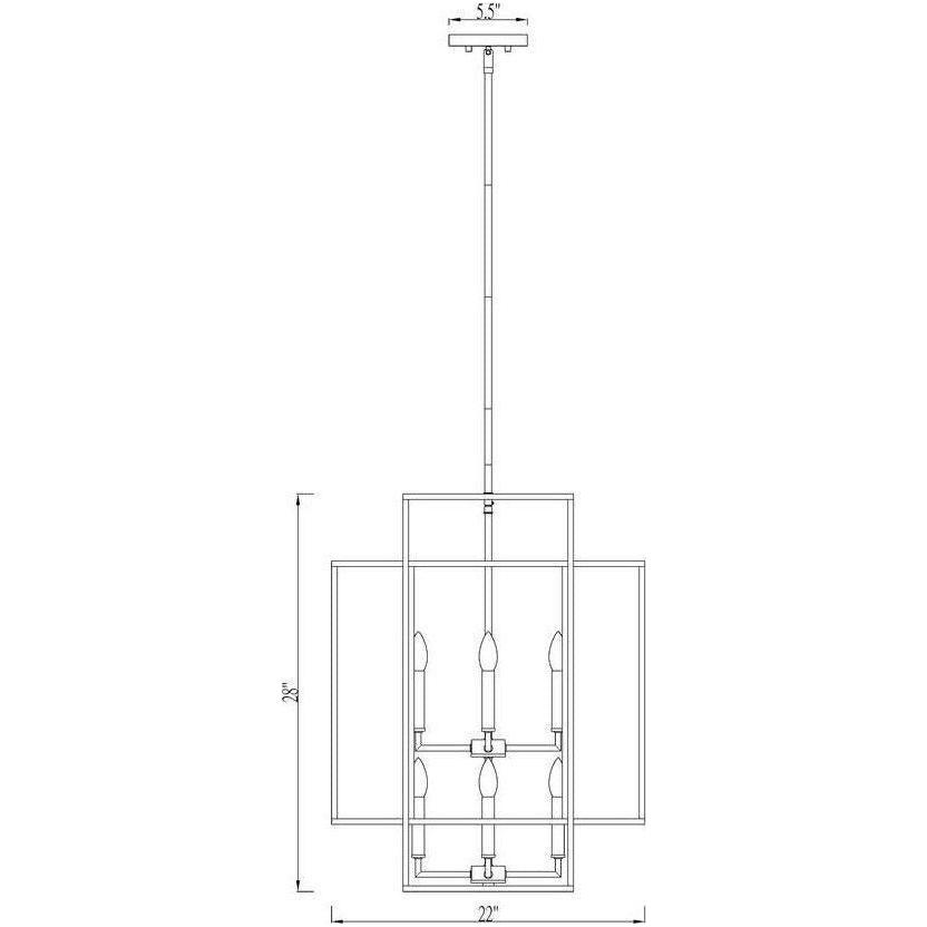 Z-Lite - Titania 8-Light Pendant - Lights Canada
