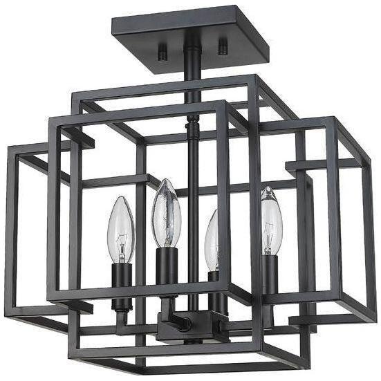 Z-Lite - Titania 4-Light Semi Flush Mount - Lights Canada