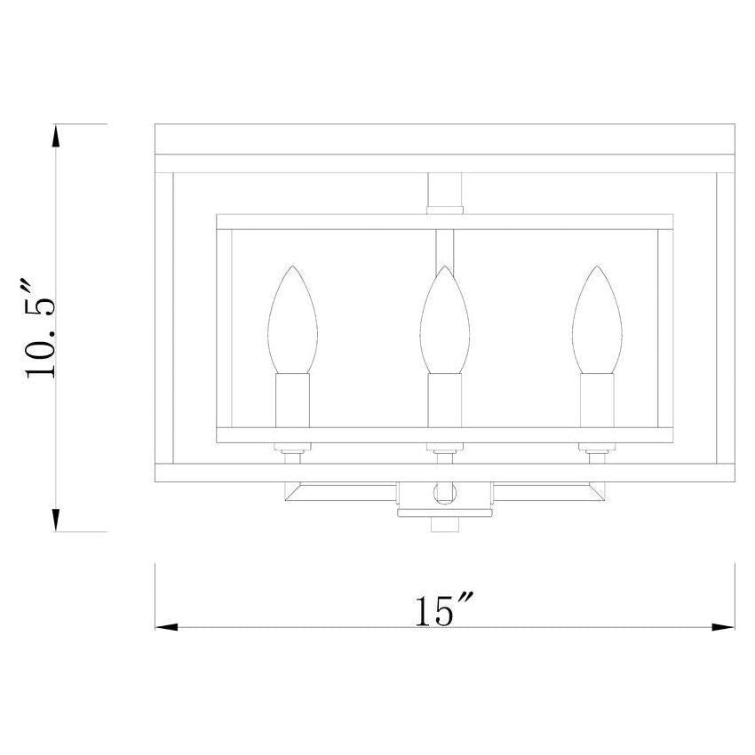 Z-Lite - Euclid 4-Light Flush Mount - Lights Canada