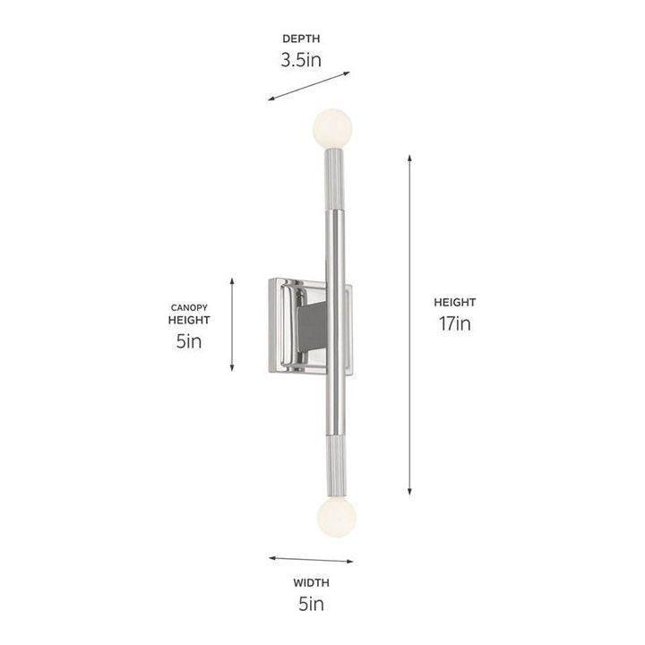 Kichler - Odensa 17" 2-Light Wall Sconce - Lights Canada