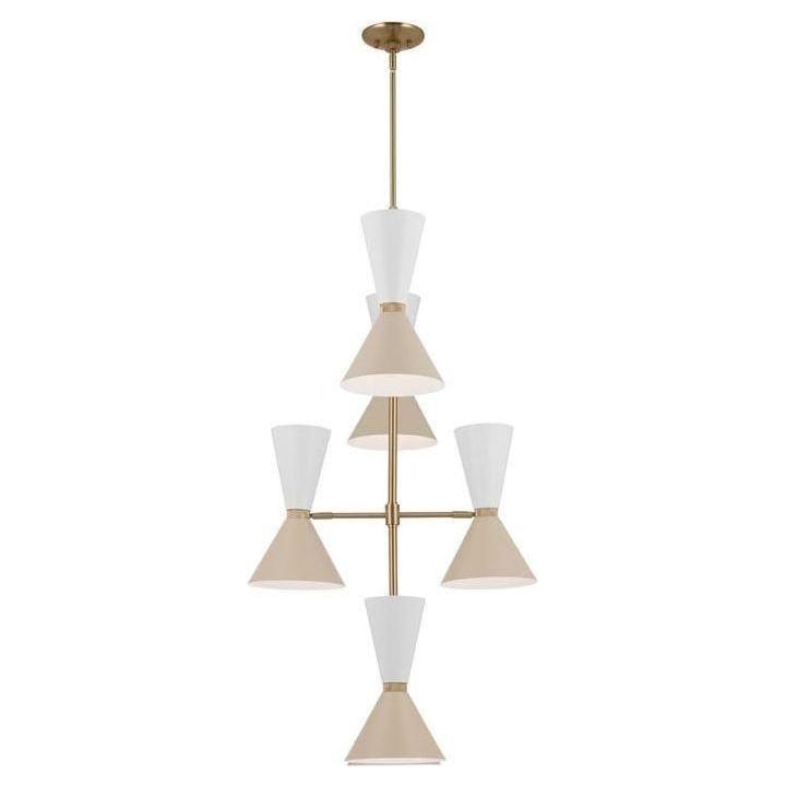 Kichler - Phix 50" 12-Light Foyer Chandelier - Lights Canada