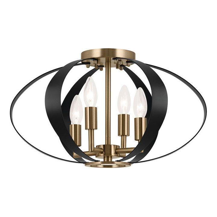 Kichler - Cecil 17.75" 4-Light Oval Flush Mount - Lights Canada