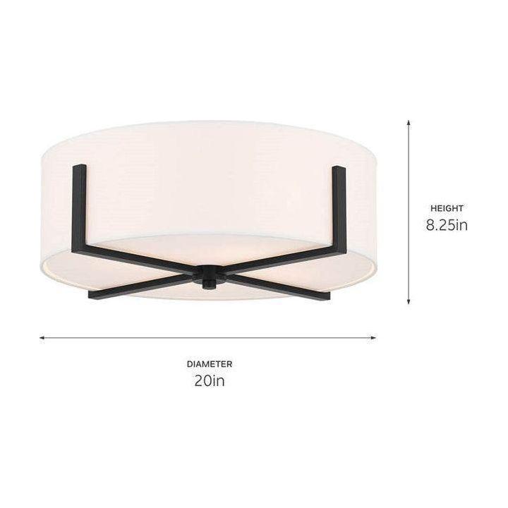 Kichler - Malen 20" 4-Light Flush Mount - Lights Canada
