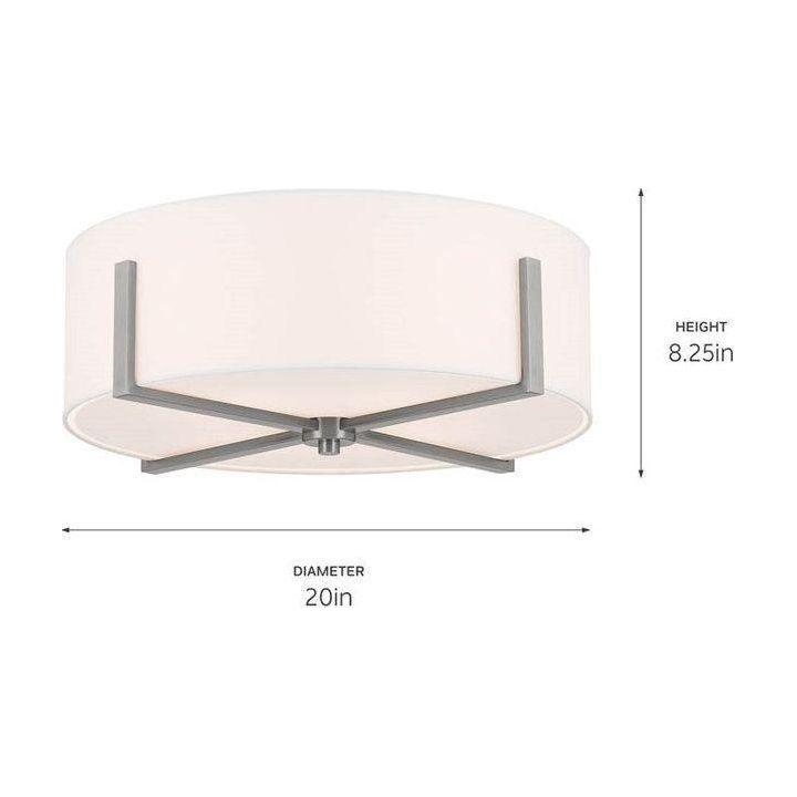 Kichler - Malen 20" 4-Light Flush Mount - Lights Canada