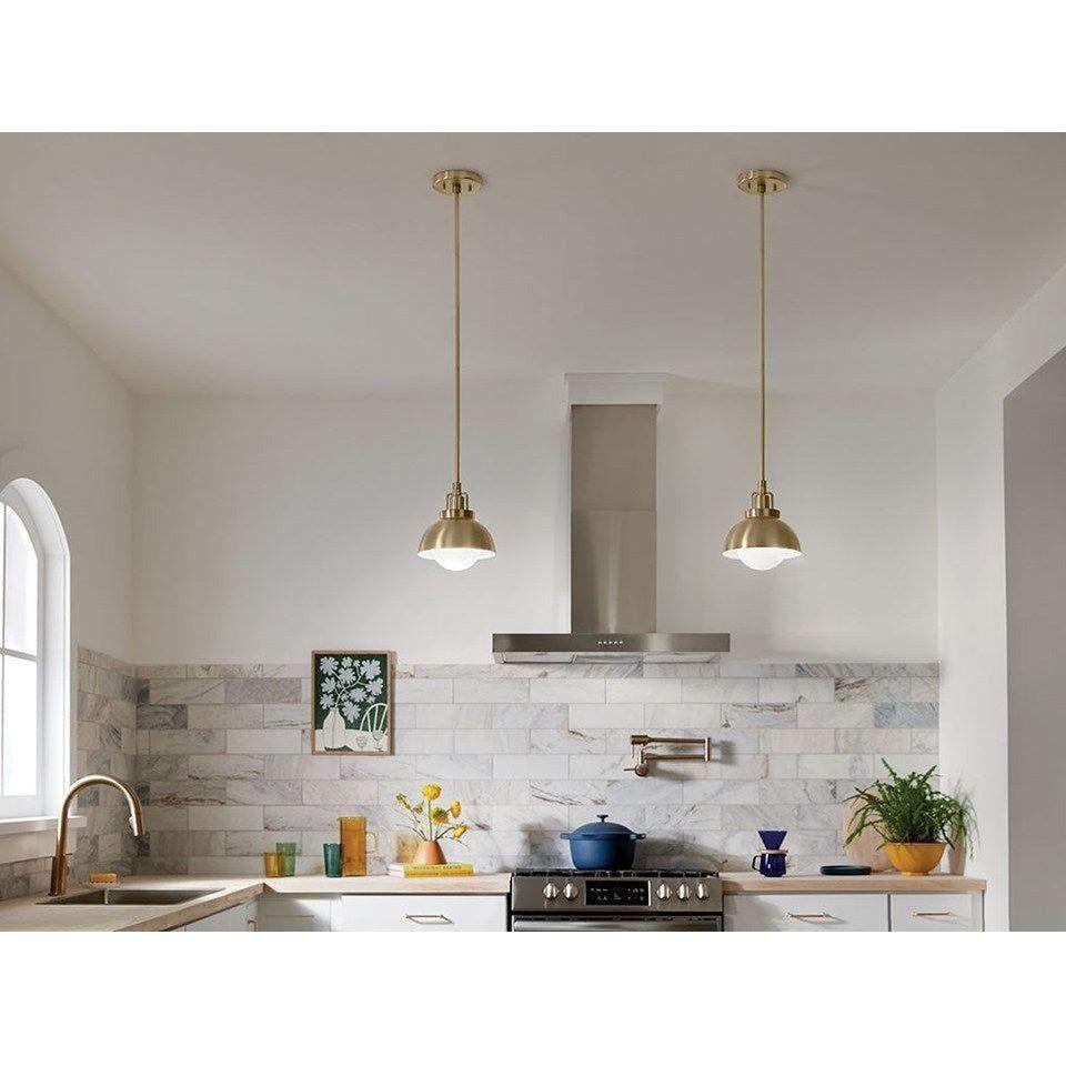 Kichler - Niva 11.25" 1-Light Semi Flush Mount / Pendant (Convertible) - Lights Canada