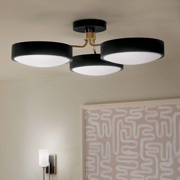 Kichler - Sago 40" 3-Light Semi Flush Mount - Lights Canada