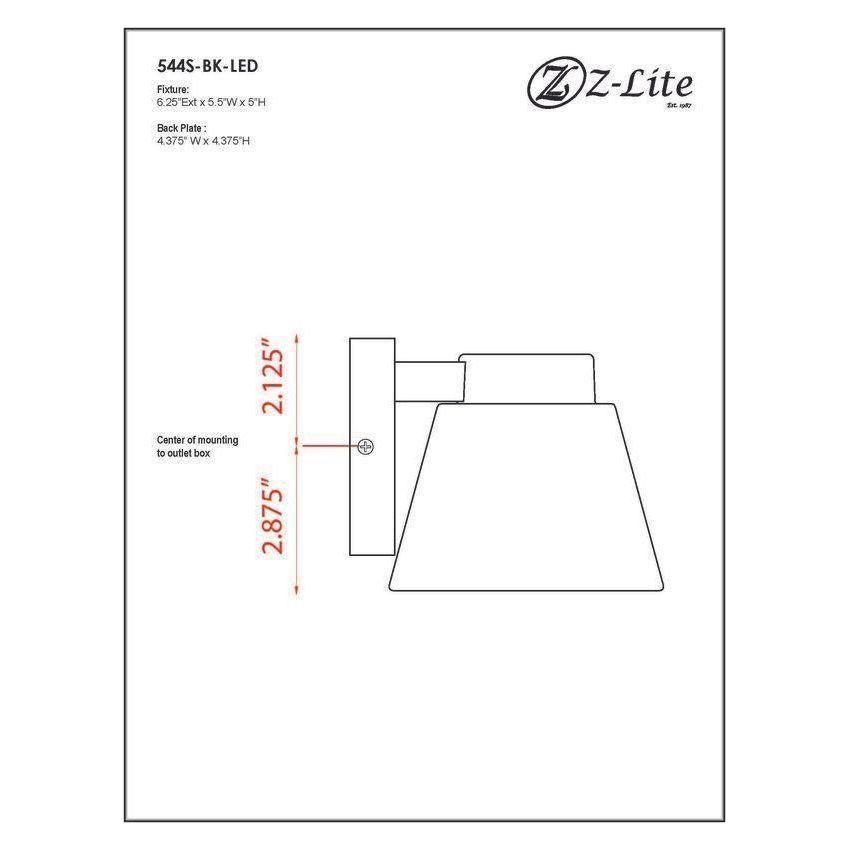 Z-Lite - Asher 1-Light Outdoor Wall Light - Lights Canada