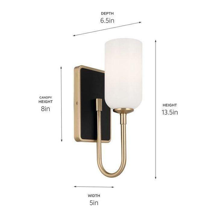 Kichler - Solia 13.5" 1-Light Wall Sconce - Lights Canada