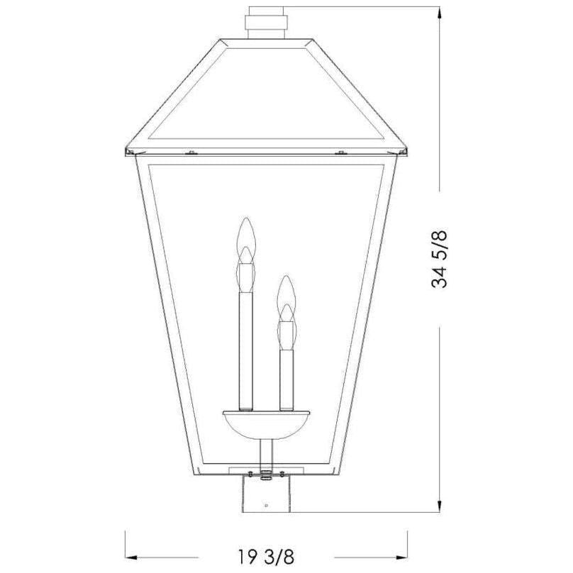 Z-Lite - Talbot 4-Light Outdoor Post Light - Lights Canada