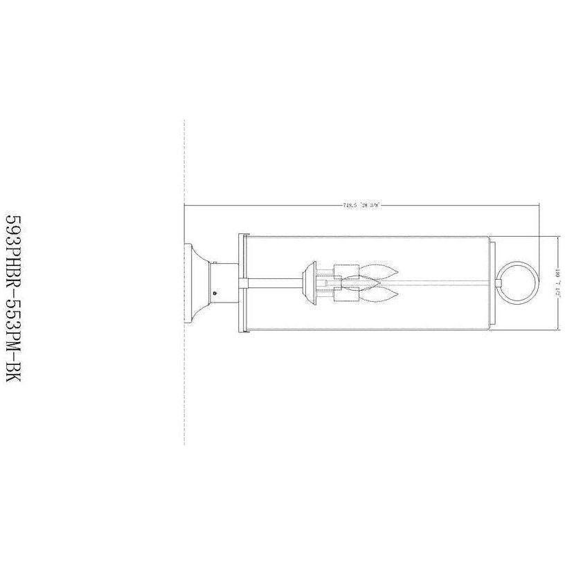Z-Lite - Sana 3-Light Outdoor Pier Mount - Lights Canada