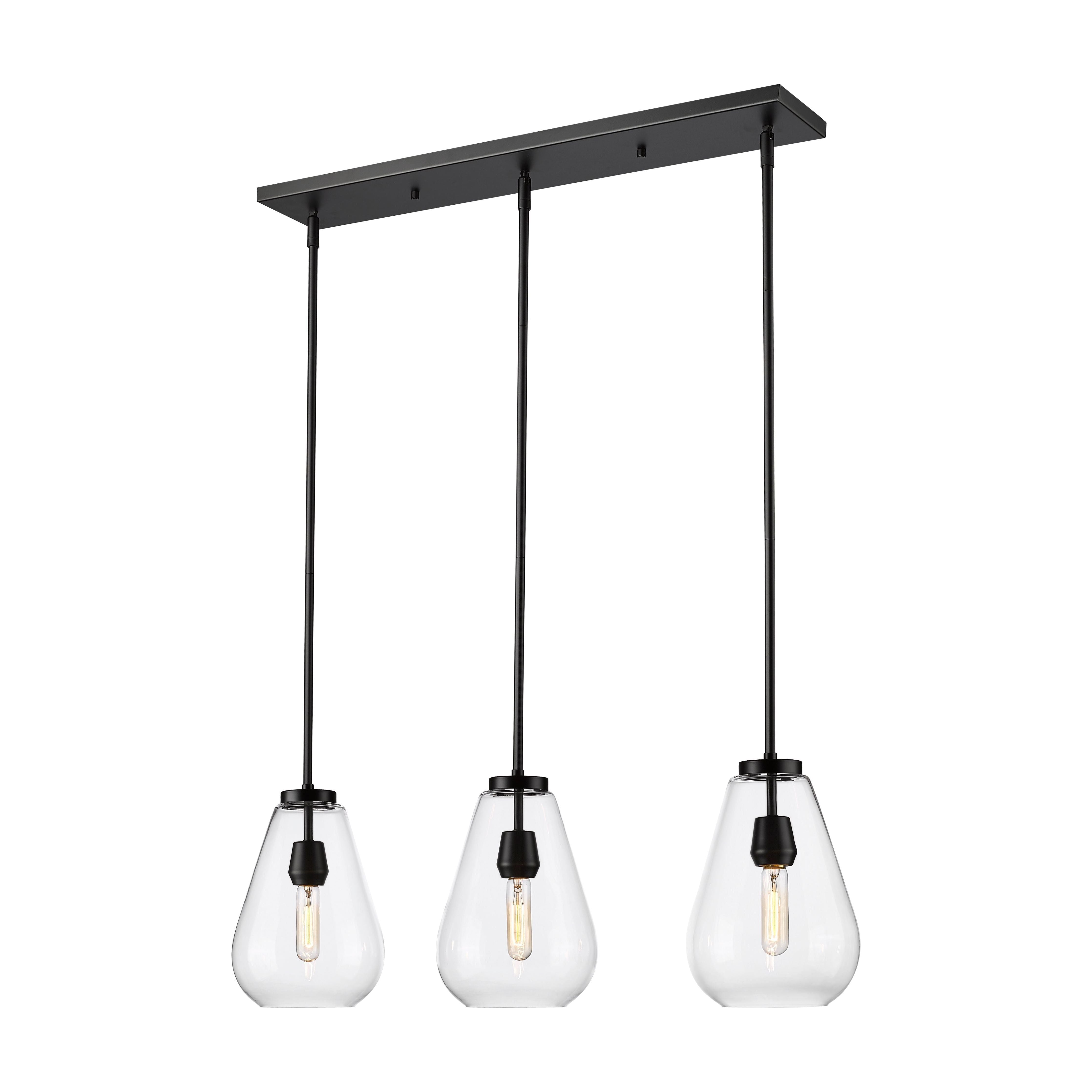 Z-Lite - Ayra 3-Light Linear Chandelier - Lights Canada