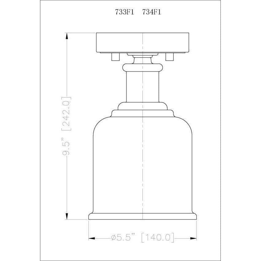 Z-Lite - Bryant 1-Light Flush Mount - Lights Canada