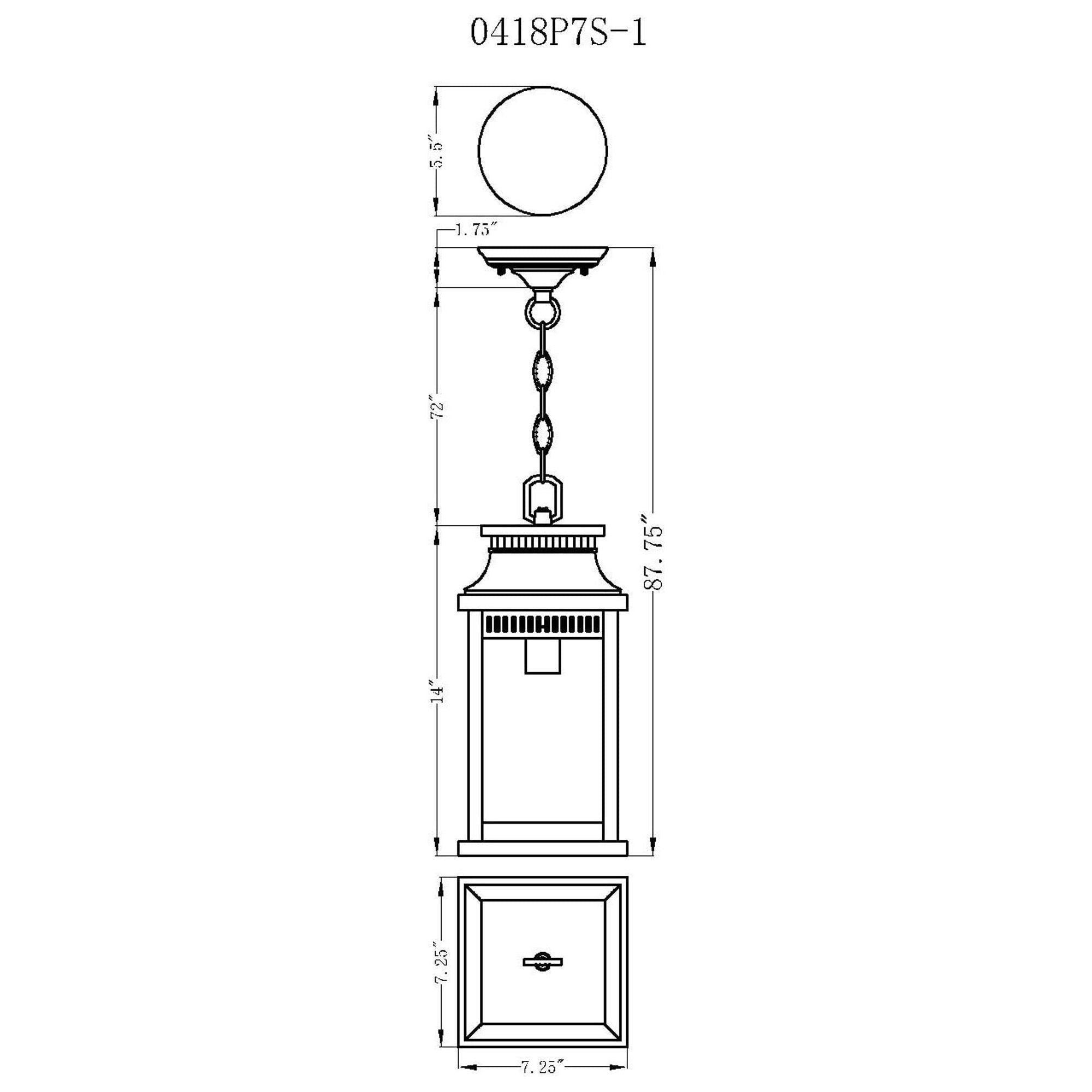 CWI - Milford 1-Light Outdoor Pendant - Lights Canada