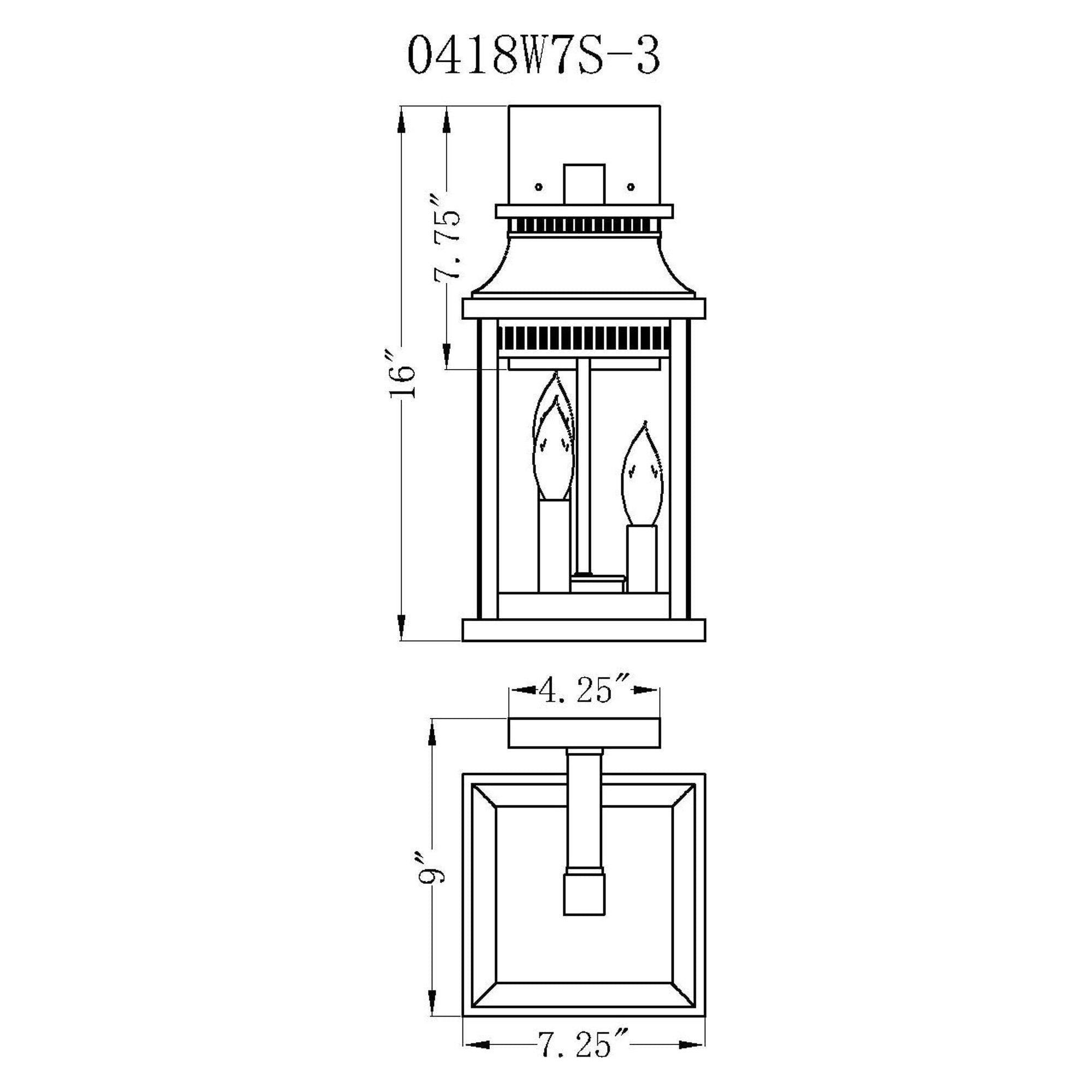 CWI - Milford 3-Light Outdoor Wall Light - Lights Canada