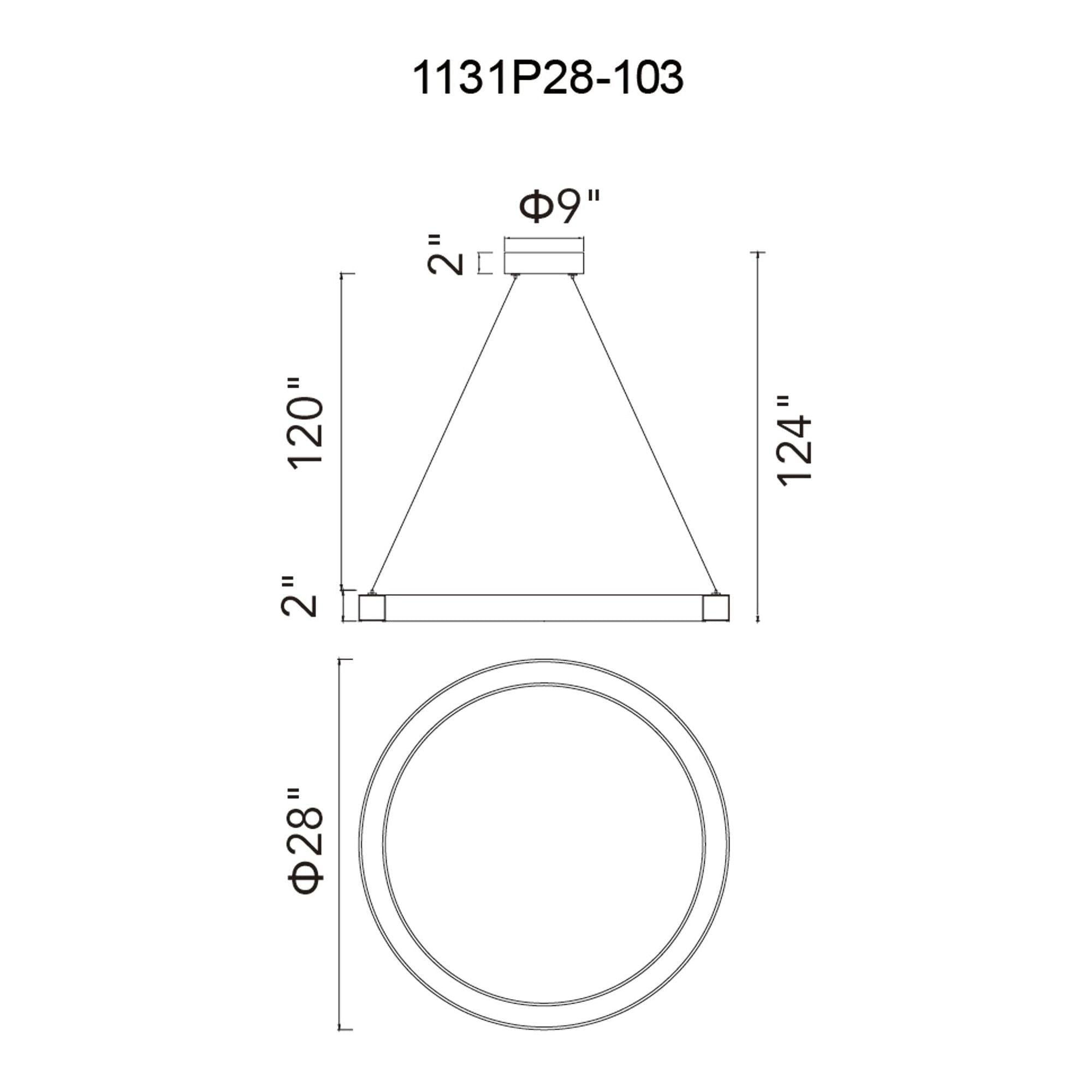 CWI - Ringer 1 Tier LED Integrated Chandelier - Lights Canada