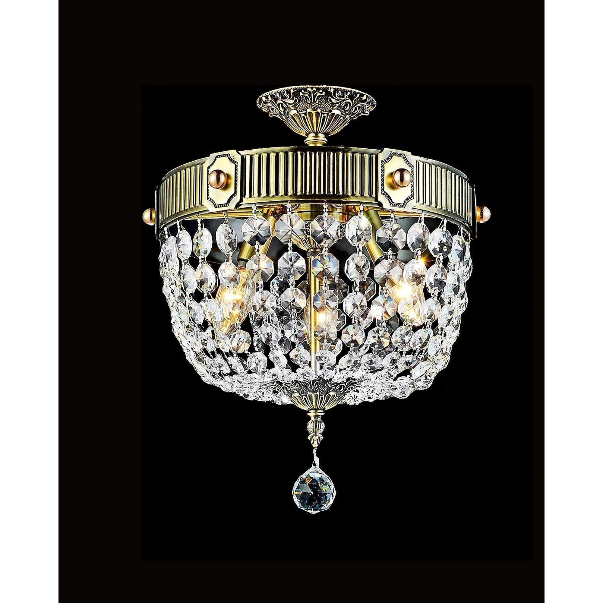 CWI - Brass Flush Mount - Lights Canada