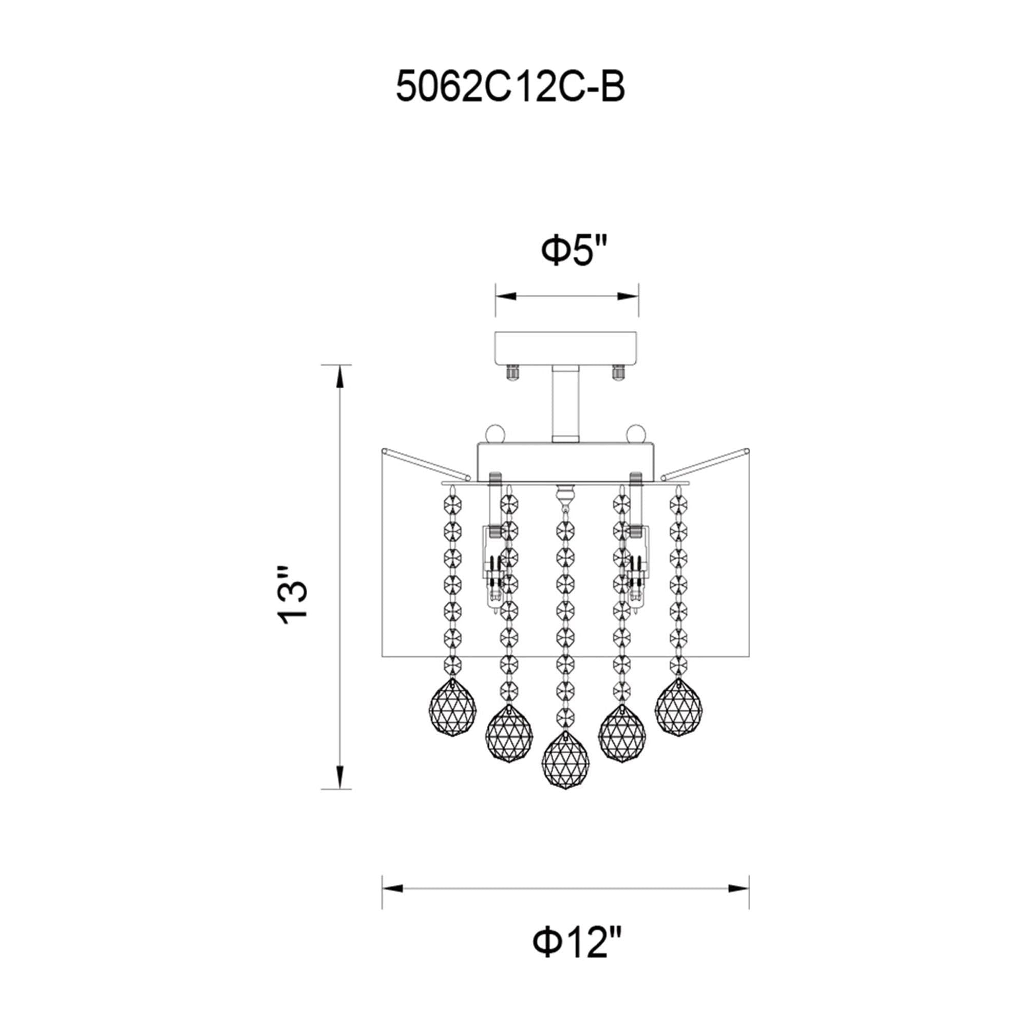 CWI - Radiant Semi Flush Mount - Lights Canada