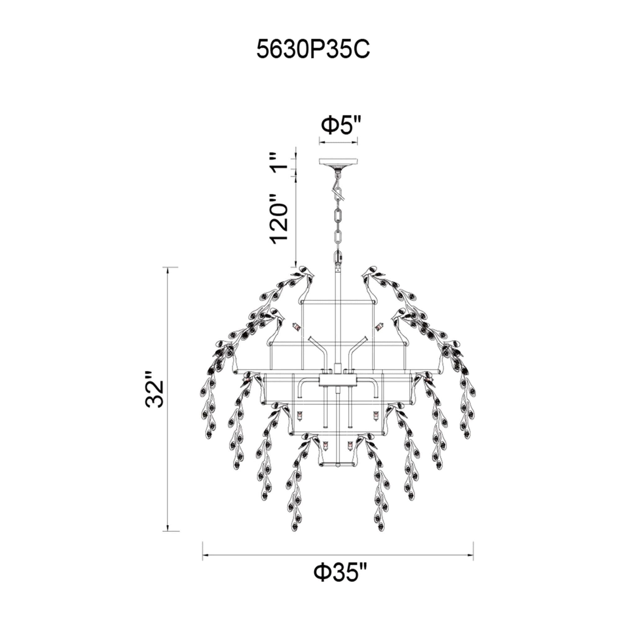 CWI - Flurry Chandelier - Lights Canada