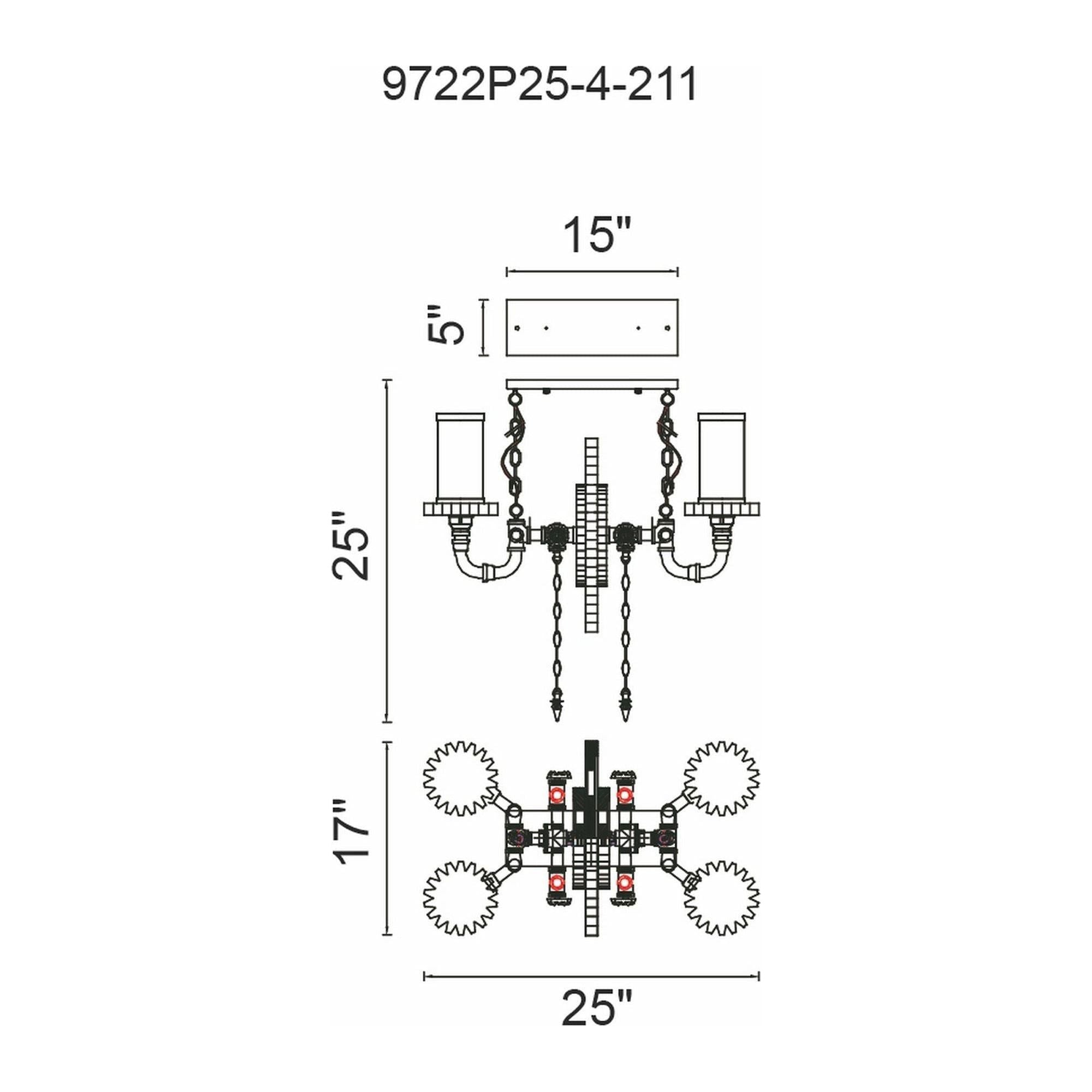CWI - Manchi Chandelier - Lights Canada