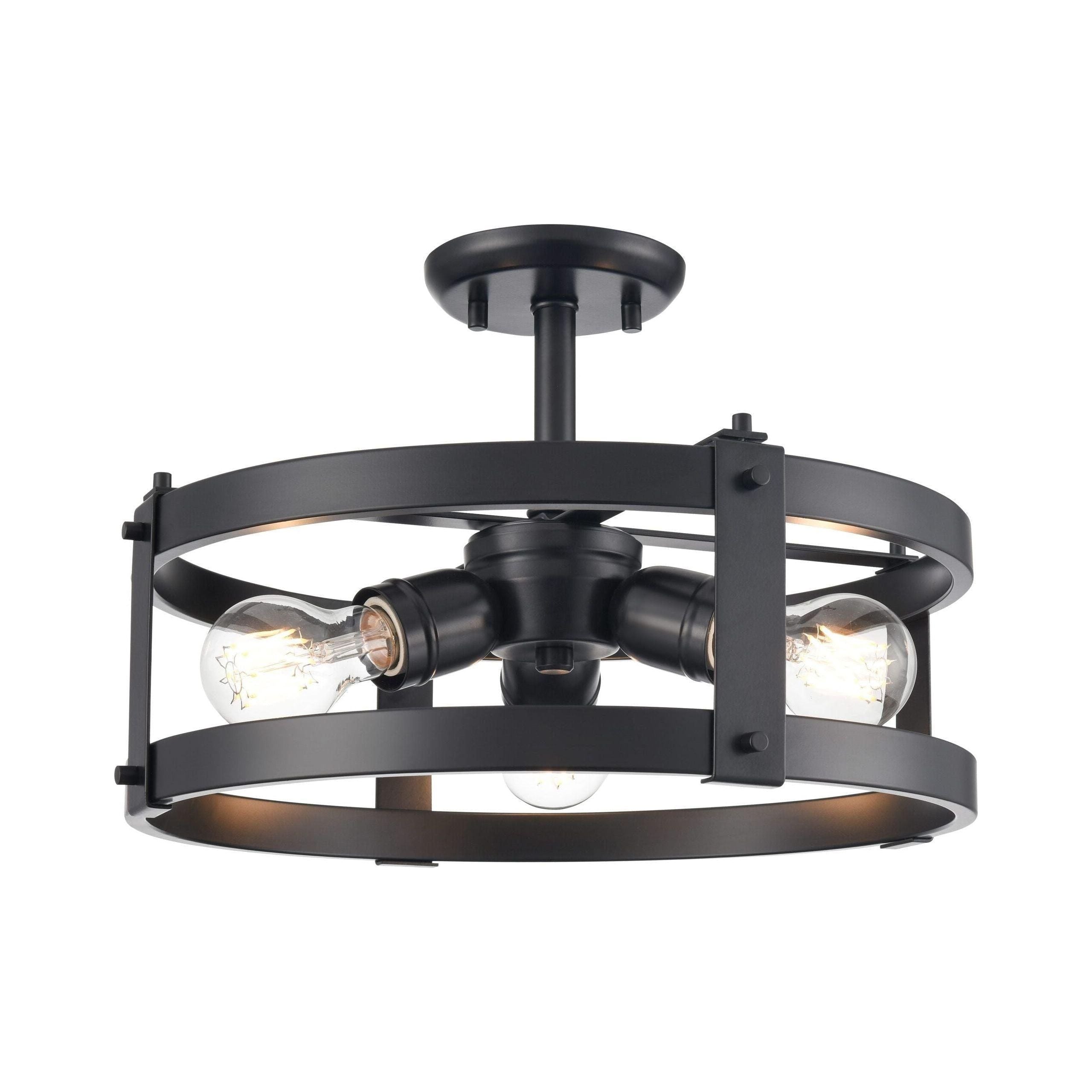 DVI - Oakhurst 3 Light Semi Flush Mount - Lights Canada
