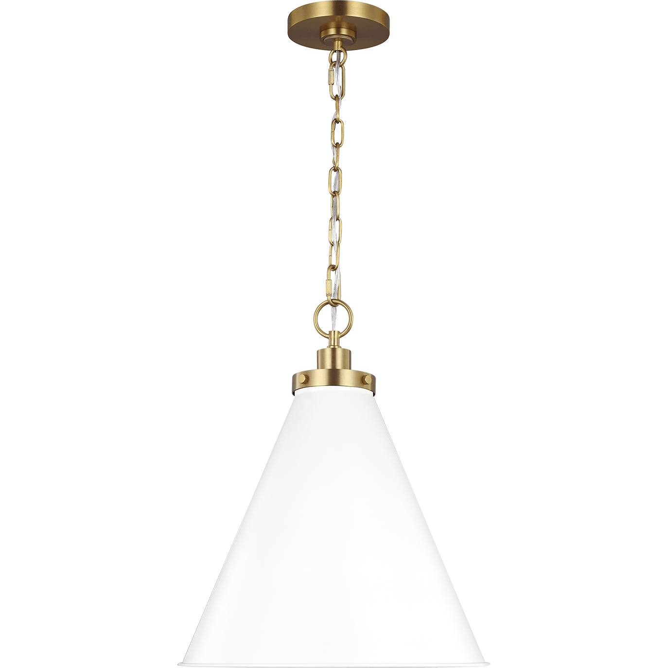 Visual Comfort Studio Collection - Wellfleet Medium Cone Pendant - Lights Canada