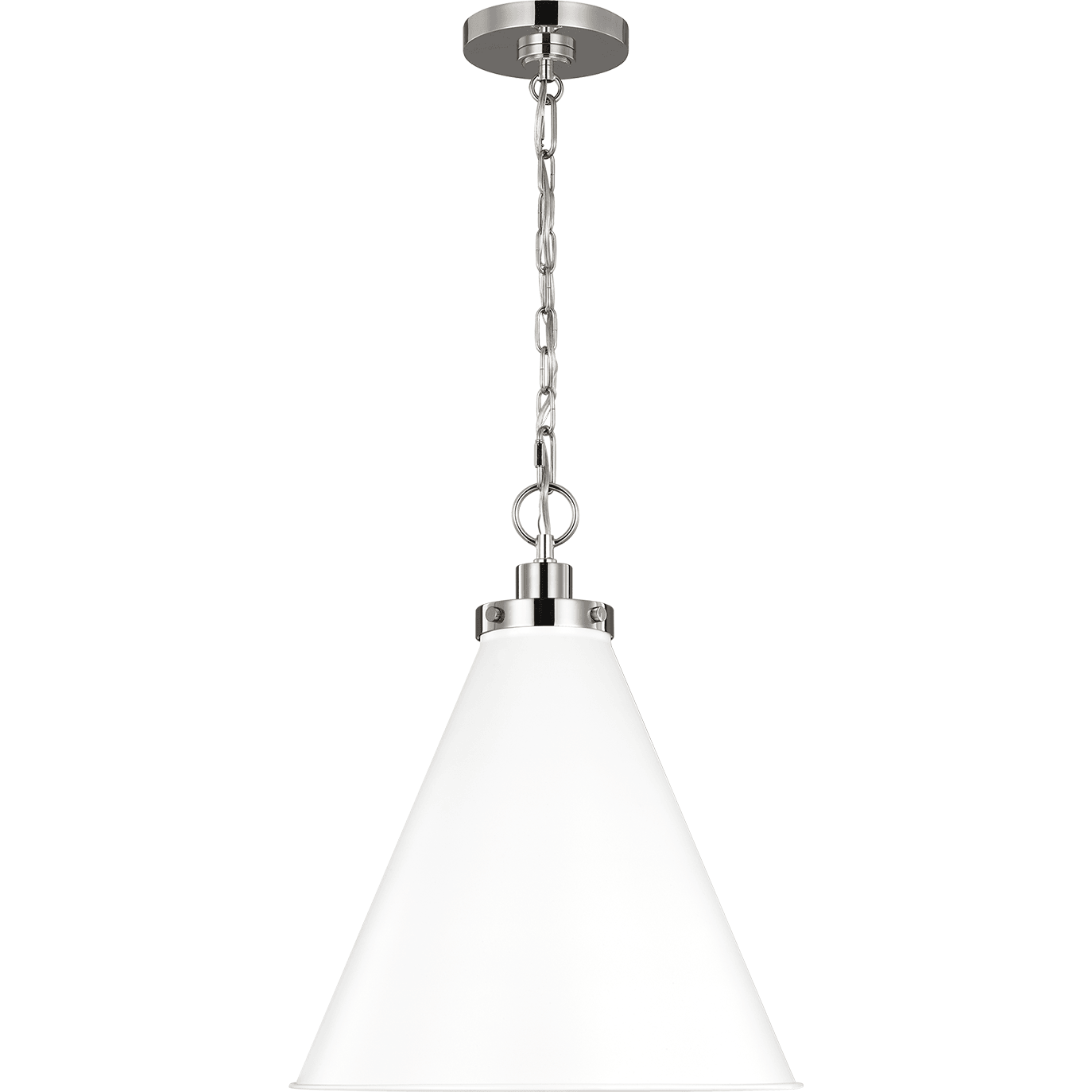 Visual Comfort Studio Collection - Wellfleet Medium Cone Pendant - Lights Canada