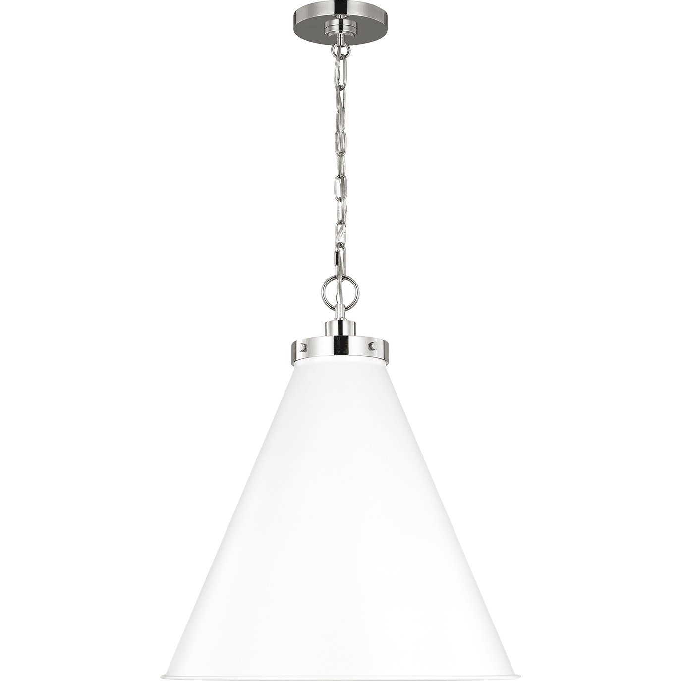 Visual Comfort Studio Collection - Wellfleet Large Cone Pendant - Lights Canada