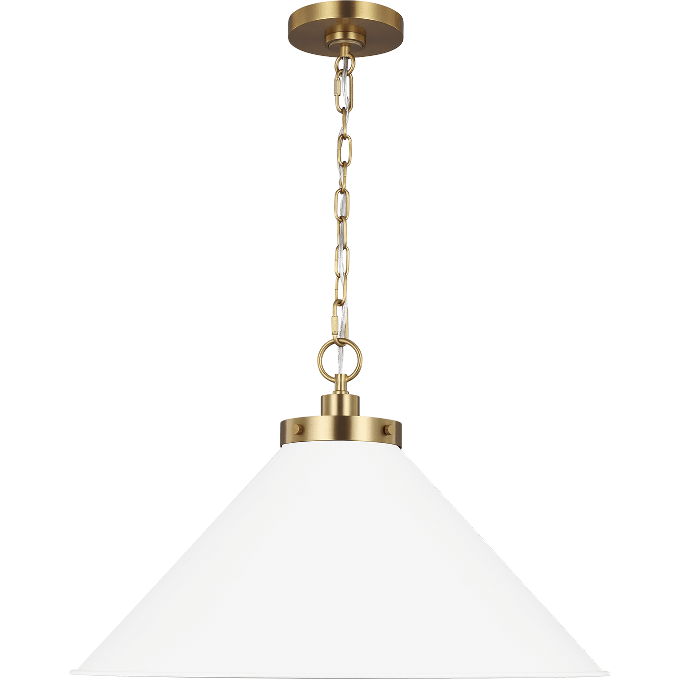 Visual Comfort Studio Collection - Wellfleet Wide Cone Pendant - Lights Canada