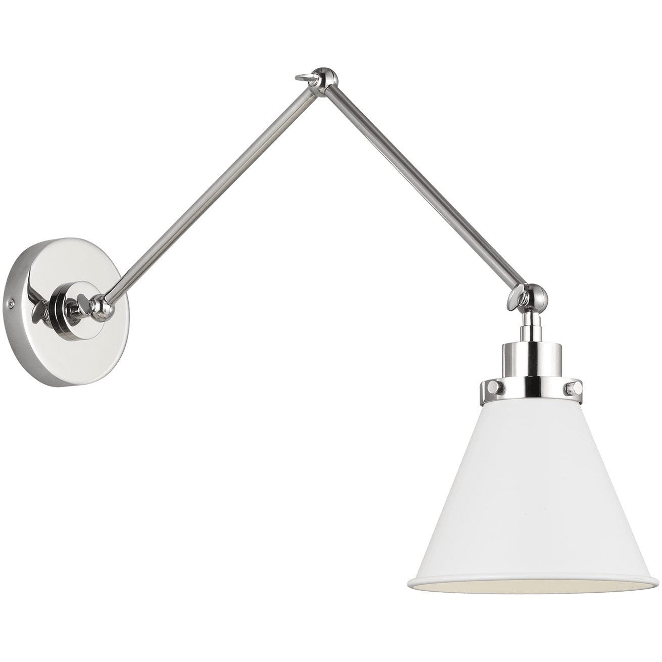 Visual Comfort Studio Collection - Wellfleet Double Arm Cone Task Sconce - Lights Canada