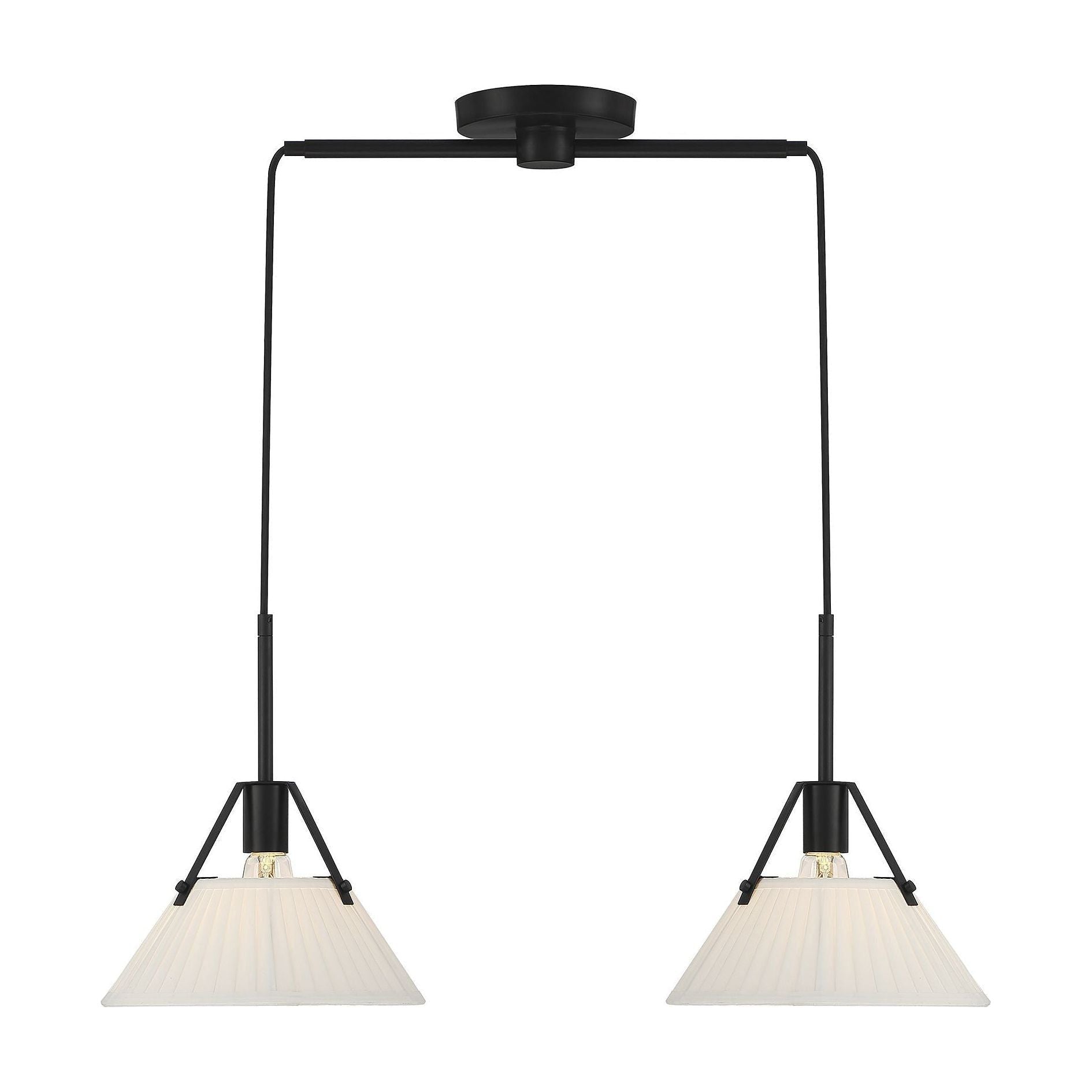Meridian - 2-Light Linear Chandelier - Lights Canada
