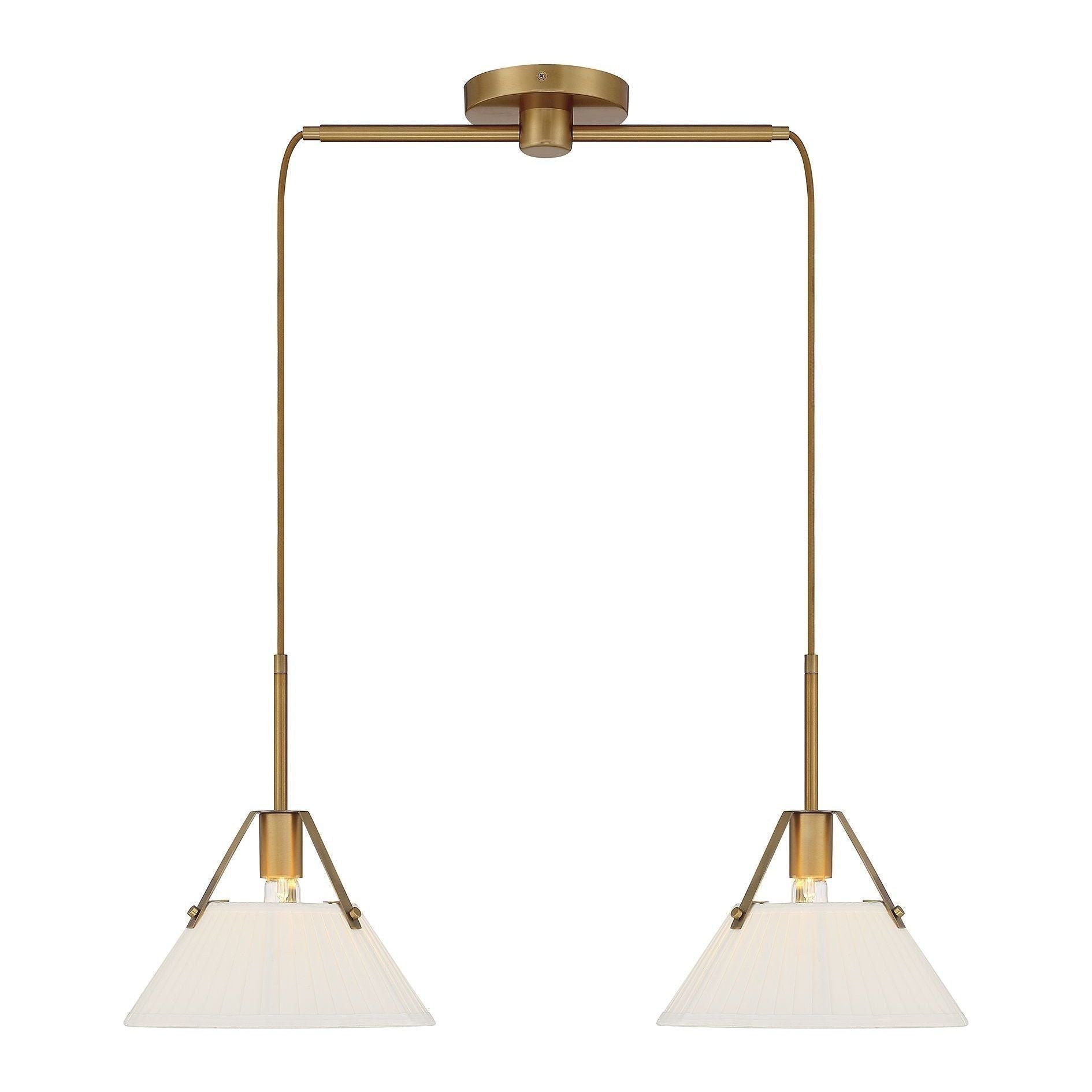 Meridian - 2-Light Linear Chandelier - Lights Canada