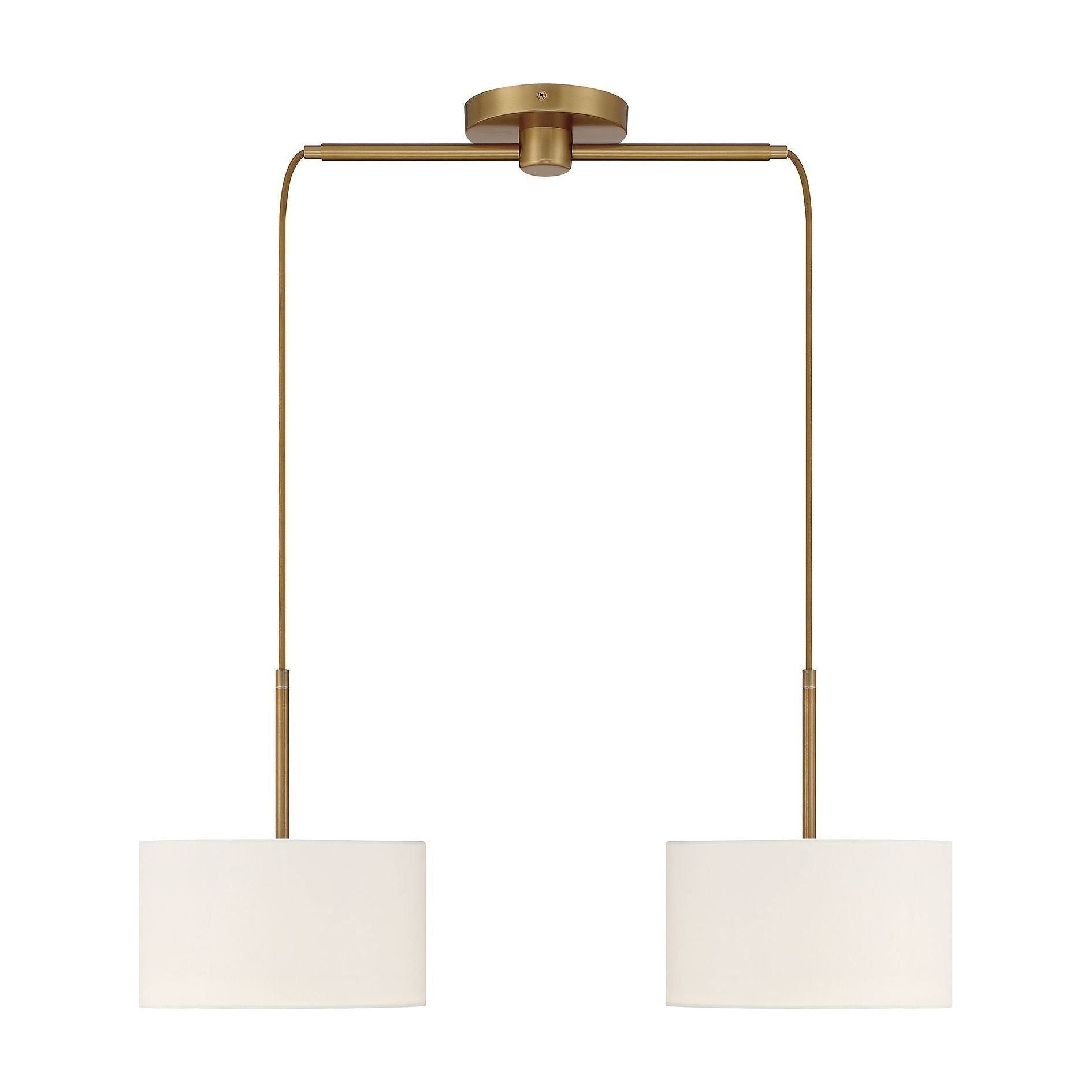 Meridian - 2-Light Linear Chandelier - Lights Canada