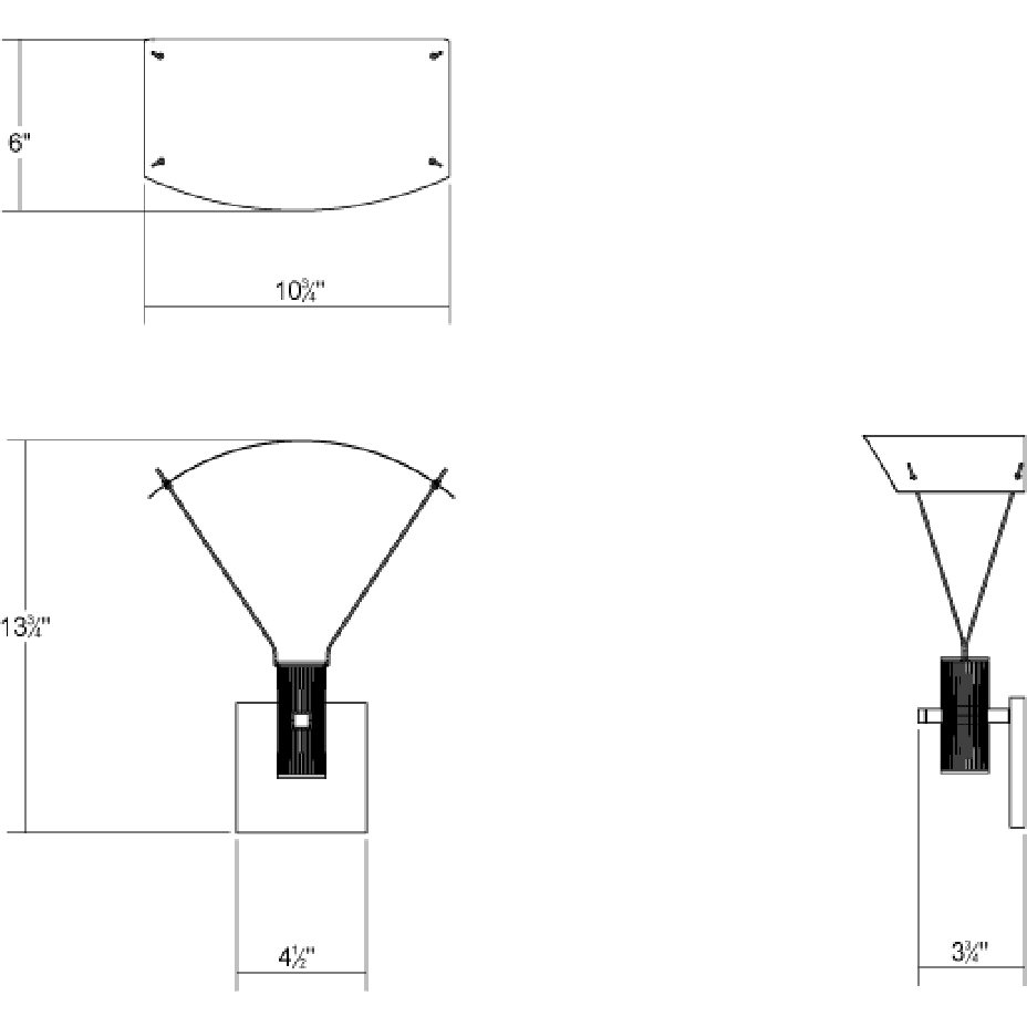Suspenders Standard Single Sconce with Bar-Mounted Duplex Cylinders with Flood Lens & Parachute Reflector