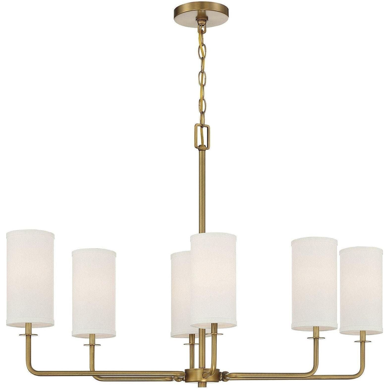 Savoy House - Powell 6-Light Linear Chandelier - Lights Canada