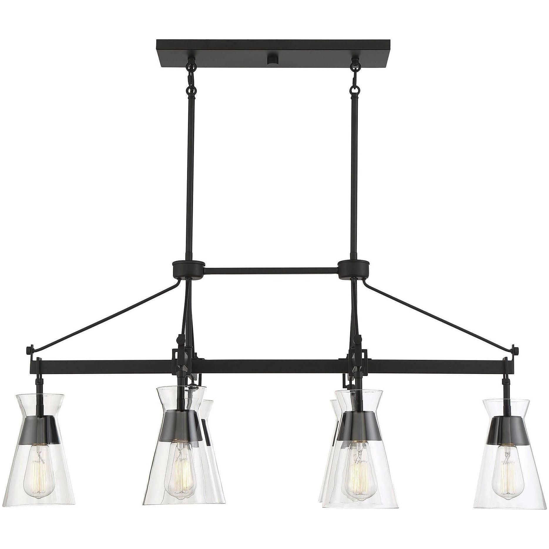 Savoy House - Lakewood 6-Light Linear Chandelier - Lights Canada