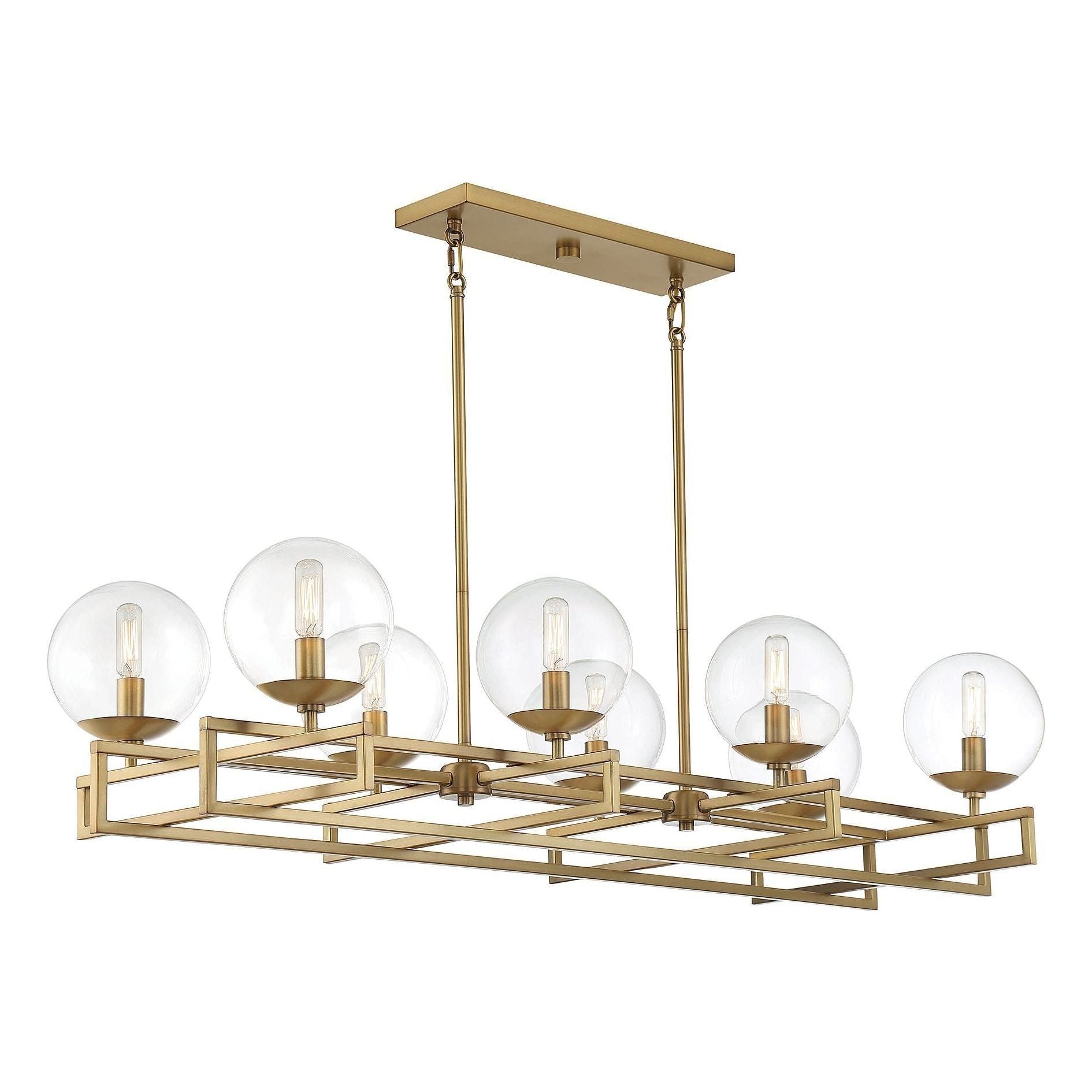 Savoy House - Crosby 8-Light Linear Chandelier - Lights Canada