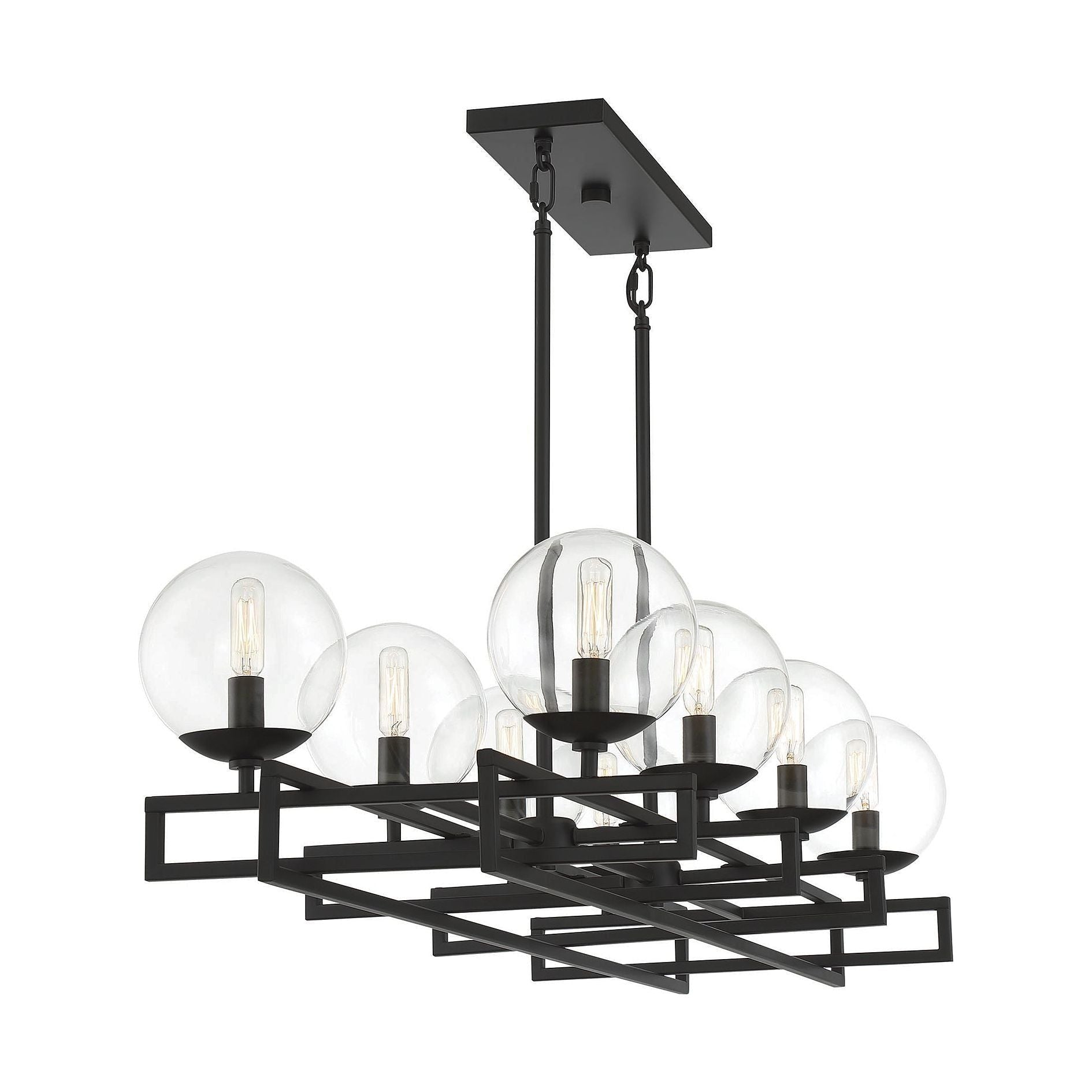 Savoy House - Crosby 8-Light Linear Chandelier - Lights Canada