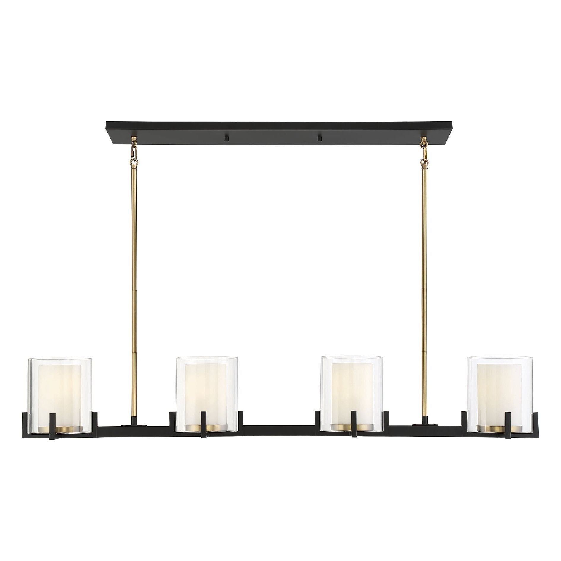 Savoy House - Eaton 4-Light Linear Chandelier - Lights Canada