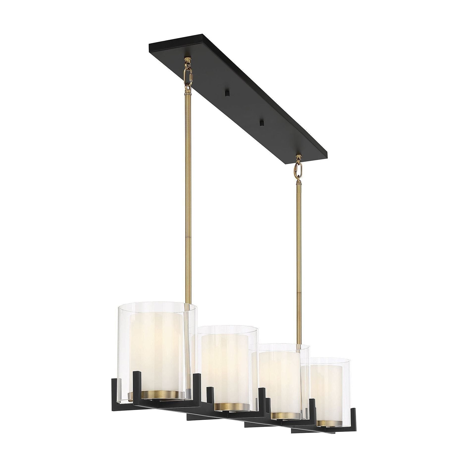 Savoy House - Eaton 4-Light Linear Chandelier - Lights Canada