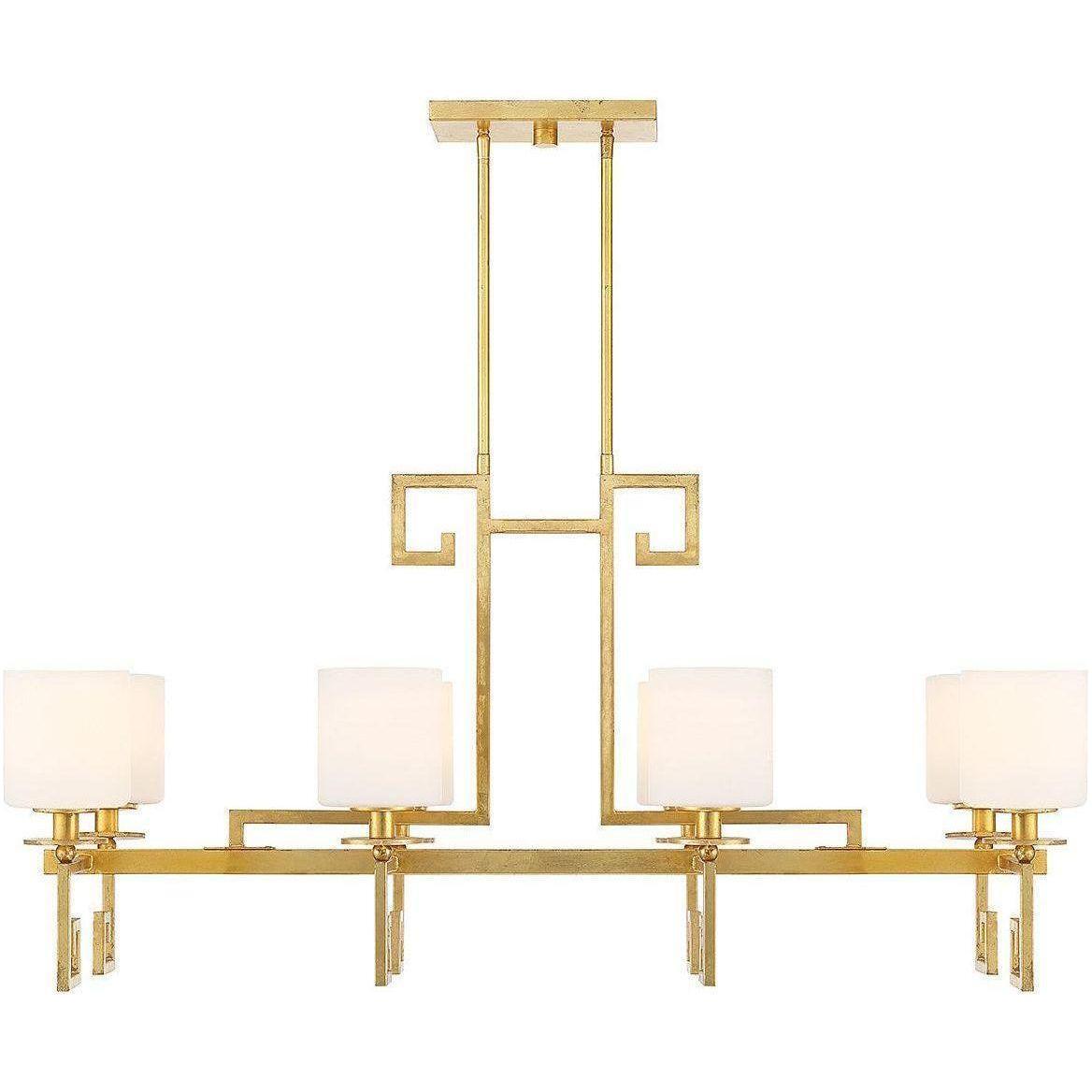 Savoy House - Quatrain 8-Light Linear Chandelier - Lights Canada