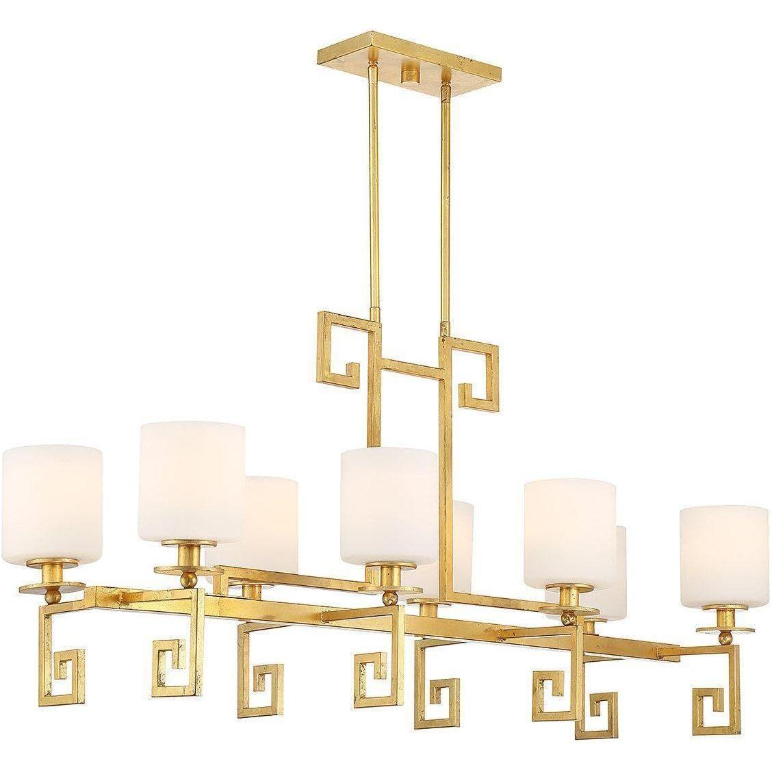 Savoy House - Quatrain 8-Light Linear Chandelier - Lights Canada