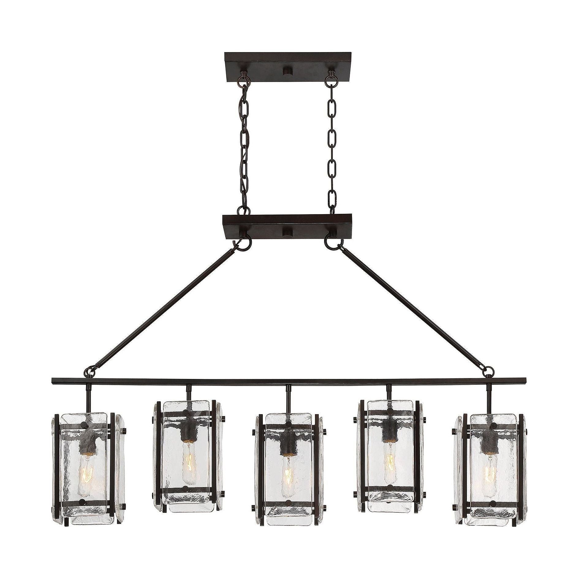 Savoy House - Glenwood 5-Light Linear Chandelier - Lights Canada