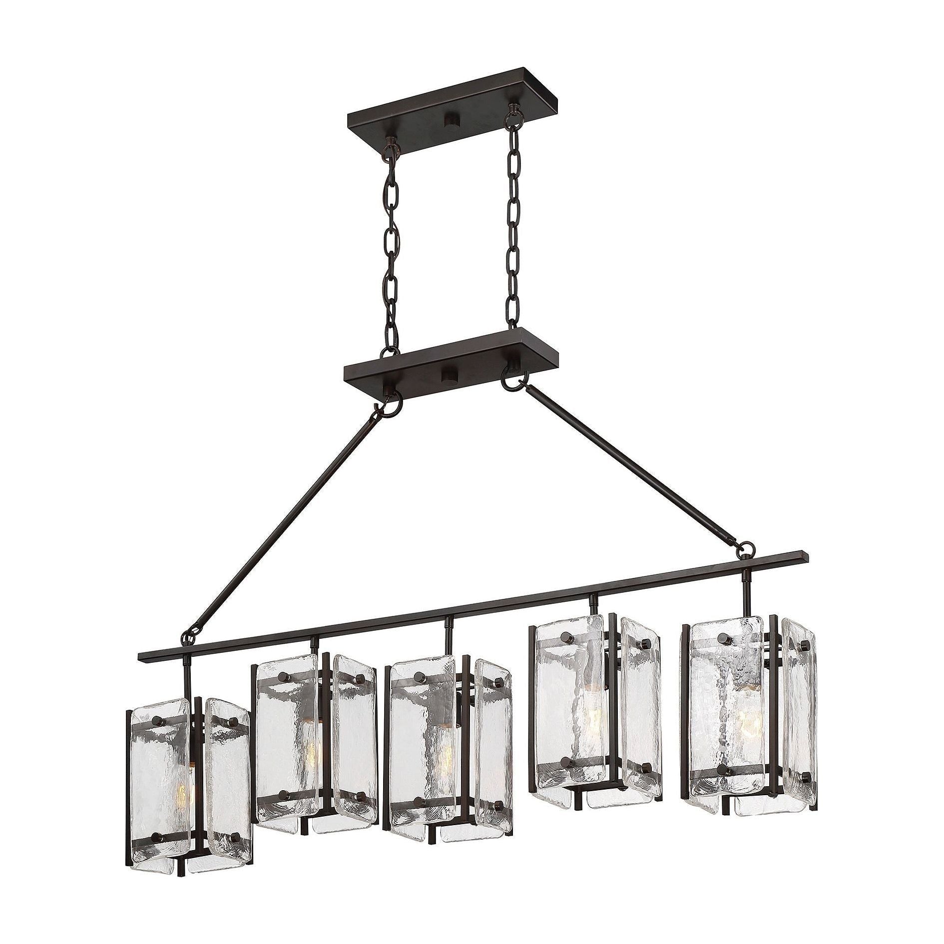 Savoy House - Glenwood 5-Light Linear Chandelier - Lights Canada