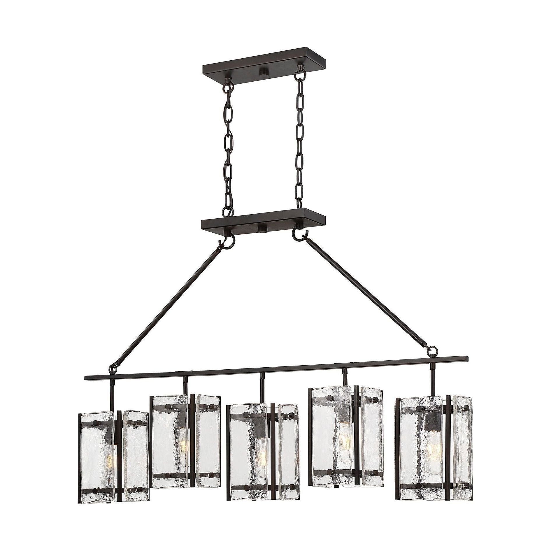 Savoy House - Glenwood 5-Light Linear Chandelier - Lights Canada