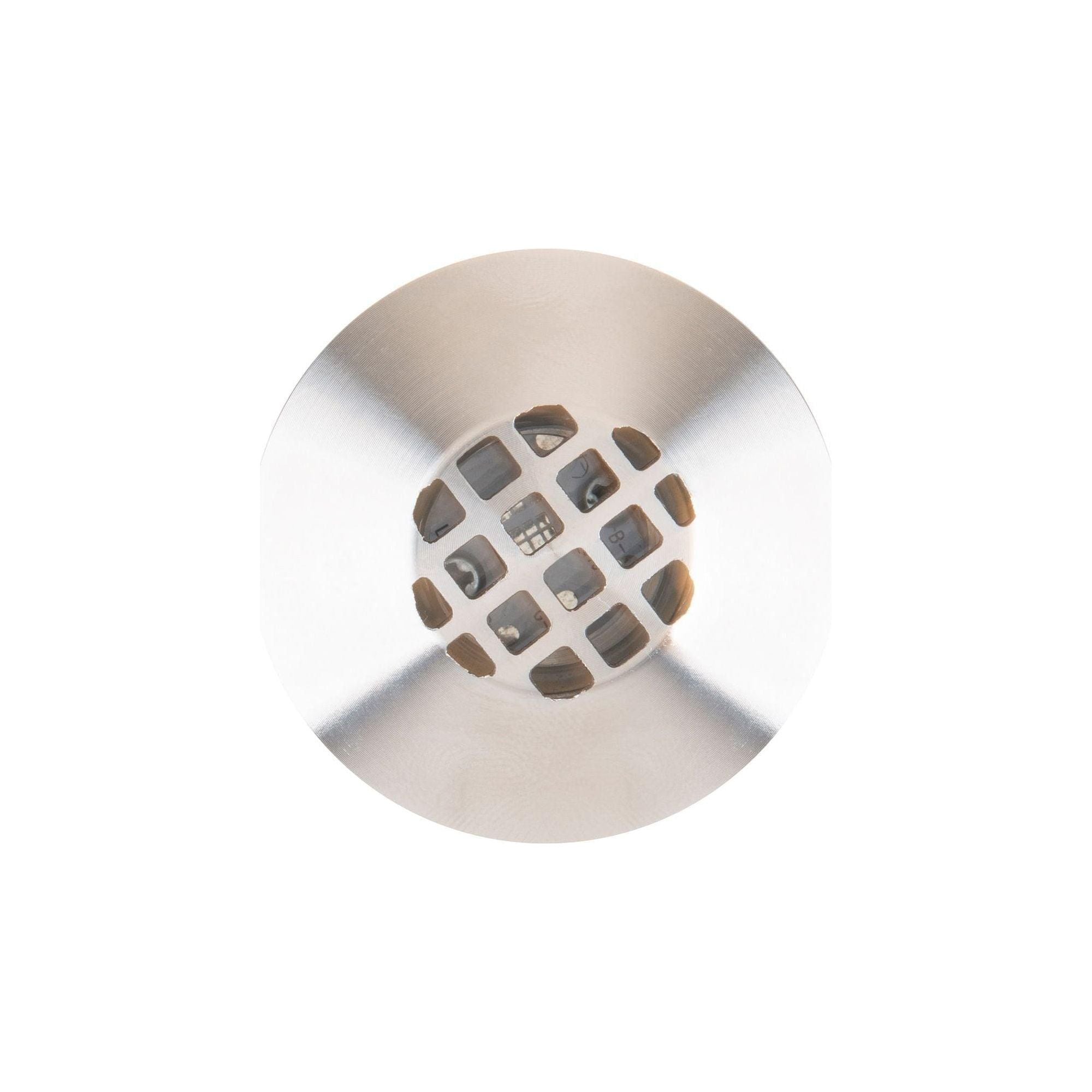 WAC Lighting - LED 1" 12V Round Beveled Top Inground Indicator Light with Hex Louver - Lights Canada