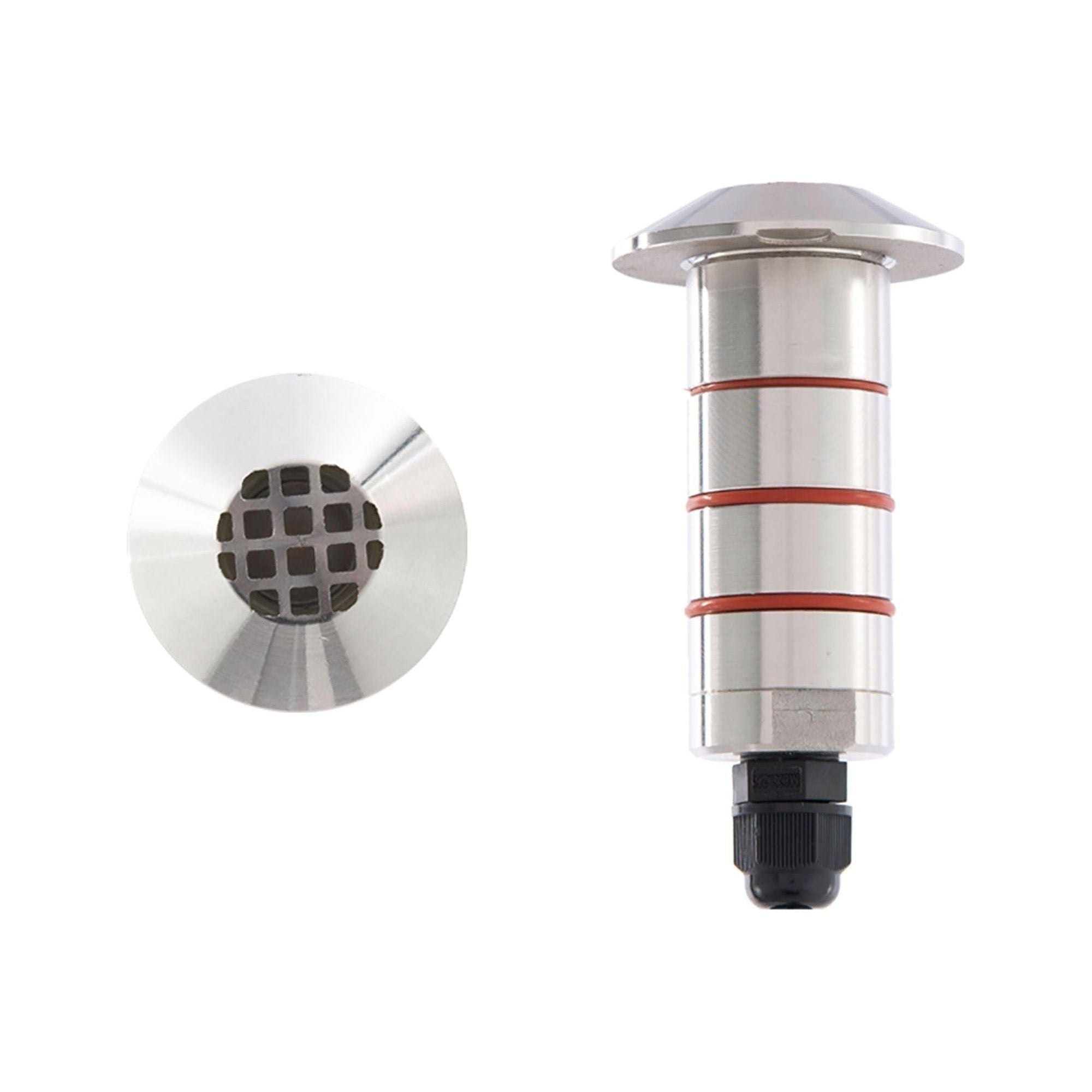 WAC Lighting - LED 1" 12V Round Beveled Top Inground Indicator Light with Hex Louver - Lights Canada