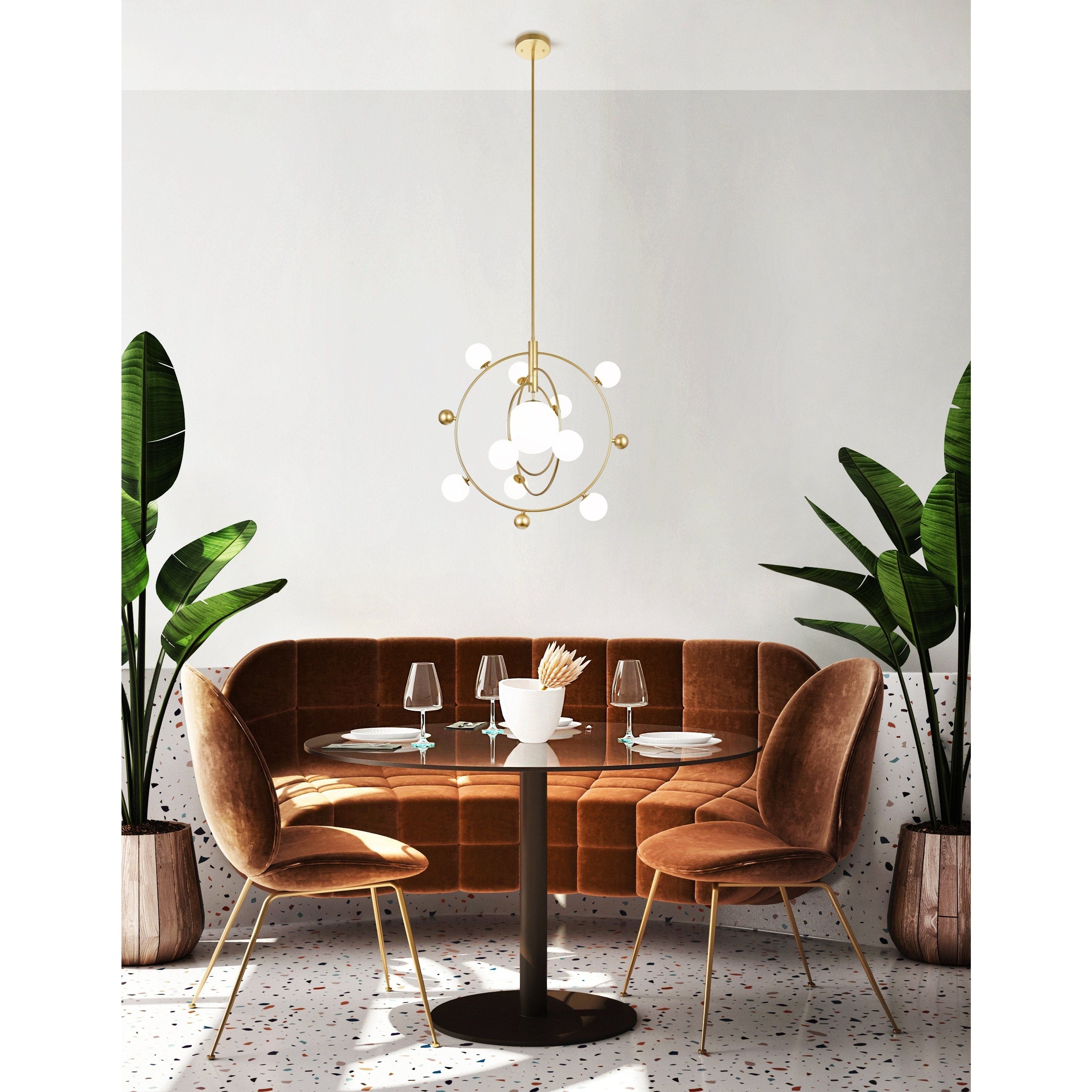 Celeste Chandelier Medallion Gold