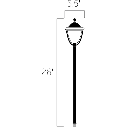 Kichler - Round Lantern Landscape Lighting - Lights Canada