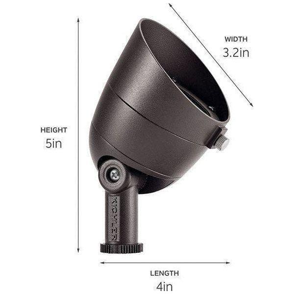 Kichler - 2.5W 2700K LED 35-Degree Landscape Lighting - Lights Canada