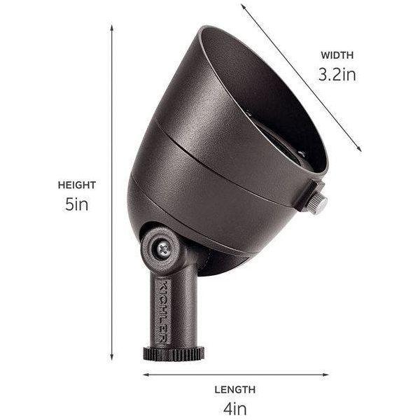 Kichler - 2.5W 2700K LED 35-Degree Landscape Lighting - Lights Canada